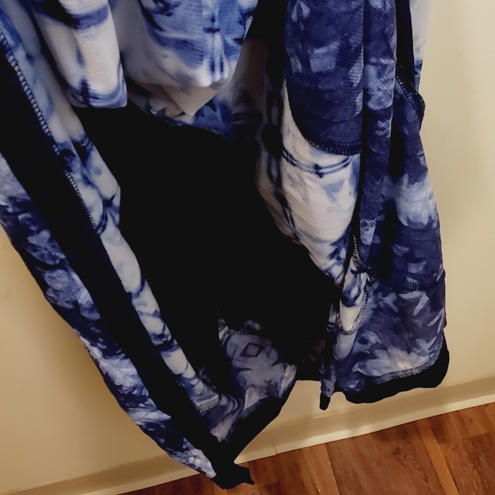 Style and Co. Asymmetric Nylon  V Neck dress Size PS - Picture 4 of 14